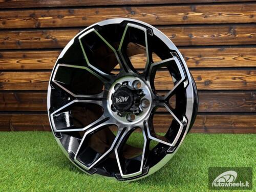 Ratlankis Offroad Dirt Dynasty Style R15X10J 5X114.3 ET-30 73.1 Black with Diamond Cut