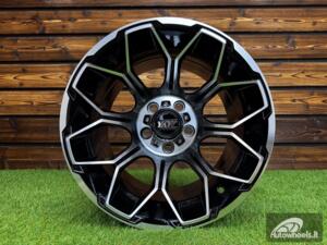 Ratlankis Offroad Dirt Dynasty Style R15X10J 5X114.3 ET-30 73.1 Black with Diamond Cut