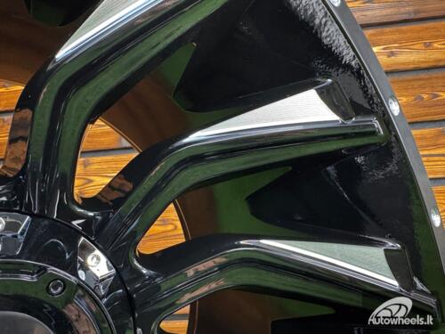 Ratlankis Offroad Concave Turbine Style R20X12J 6X139.7 ET-44 110.1 Gloss Black with Milling