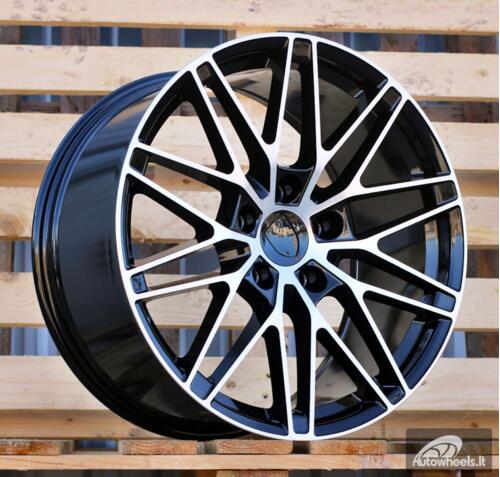 Ratlankis R21x10.5  5X130  ET  47  66.5  3S1324  Black Polished (MB)  For PORCH  (M)  (NEW Macan II (XAB) HYBRID FORGED Rear+Front)