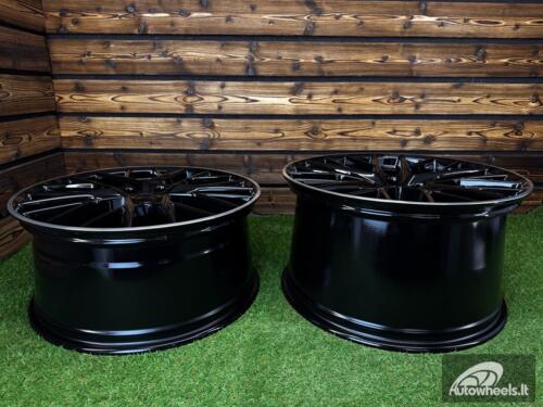 Ratlankis R21x9.5  5X130  ET  71  71.6  B5541  Black+Polished Lip (BLPL)  For PORCH  (M)  (Rear+Front)