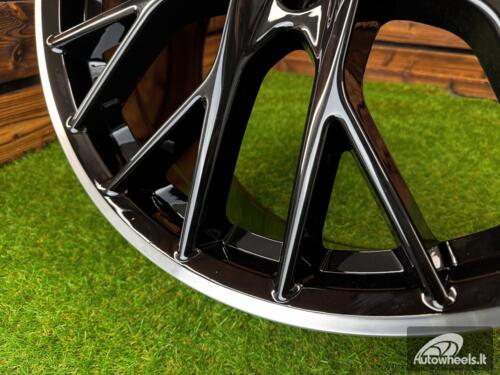 Ratlankis R21x9.5  5X130  ET  71  71.6  B5541  Black+Polished Lip (BLPL)  For PORCH  (M)  (Rear+Front)
