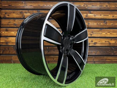 Ratlankis R21x9.5  5X130  ET  46  71.6  H5082  (YF5584)  Black Polished (MB)  For PORCH  (M)  (HYBRID FORGED Rear+Front)