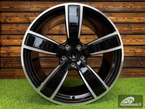 Ratlankis R21x9.5  5X130  ET  46  71.6  H5082  (YF5584)  Black Polished (MB)  For PORCH  (M)  (HYBRID FORGED Rear+Front)
