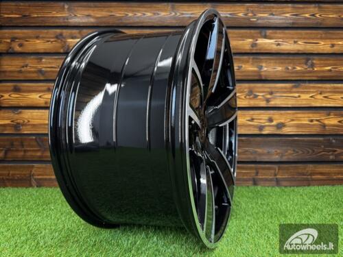Ratlankis R21x11  5X130  ET  58  71.6  H5082  (YF5584)  Black Polished (MB)  For PORCH  (M)  (HYBRID FORGED Rear+Front)