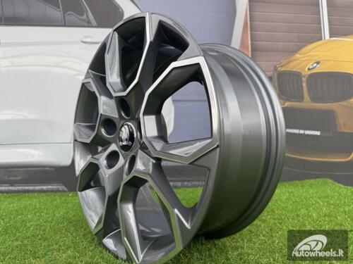 Ratlankis R18x8  5X112  ET  42  57.1  SK516  (BK5278)  Grey Polished (MG)  For SKODA  (M+Z4)