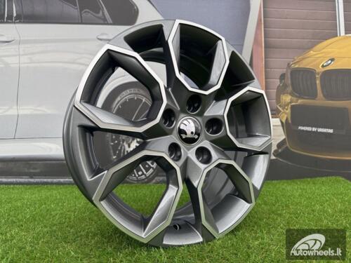 Ratlankis R18x8  5X112  ET  42  57.1  SK516  (BK5278)  Grey Polished (MG)  For SKODA  (M+Z4)