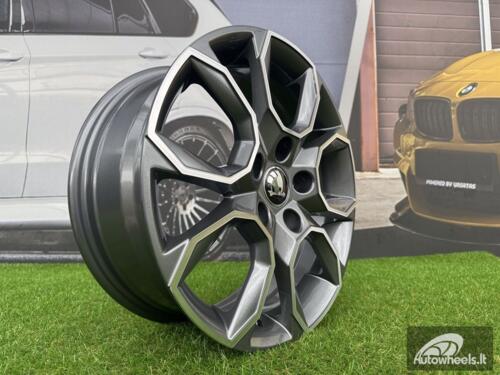 Ratlankis R18x8  5X112  ET  42  57.1  SK516  (BK5278)  Grey Polished (MG)  For SKODA  (M+Z4)