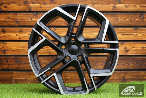 Ratlankis R18x7.5  5X112  ET  40  57.1  Y1243  (YF5667)  Black Polished Half Matt (MBHM)  For VW  (M)  (HYBRID FORGED)