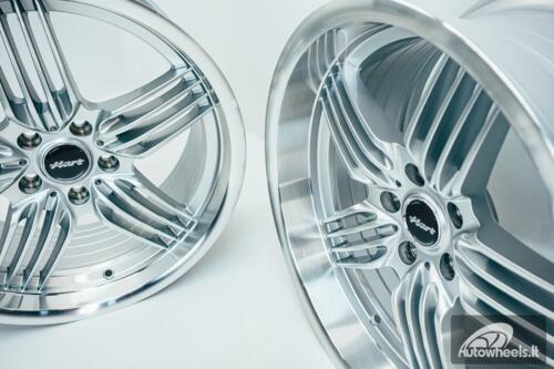 Ratlankis HART HR79 R18X8.5J 5X112 ET30 CB:66.56  Silver with Diamond Cut Lip