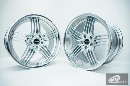 Ratlankis HART HR79 R18X10J 5X112 ET25 CB:66.56  Silver with Diamond Cut Lip