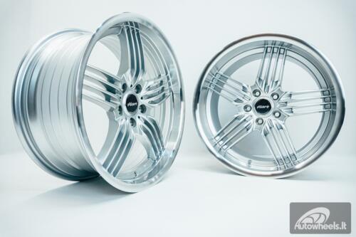 Ratlankis HART HR79 R18X10J 5X112 ET25 CB:66.56  Silver with Diamond Cut Lip