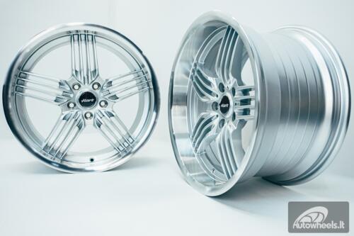 Ratlankis HART HR79 R18X10J 5X112 ET25 CB:66.56  Silver with Diamond Cut Lip