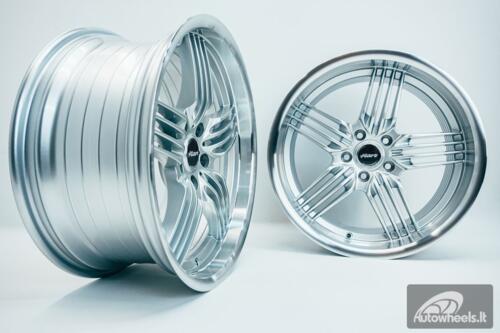 Ratlankis HART HR79 R19X8.5J 5X120 ET25 CB:74.1  Silver with Diamond Cut Lip