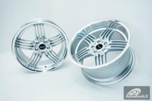 Ratlankis HART HR79 R19X8.5J 5X120 ET25 CB:74.1  Silver with Diamond Cut Lip