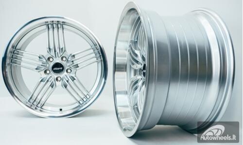 Ratlankis HART HR79 R18X10J 5X120 ET20 CB:74.1  Silver with Diamond Cut Lip