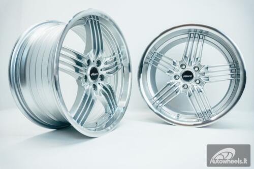 Ratlankis HART HR79 R19X10J 5X120 ET20 CB:74.1  Silver with Diamond Cut Lip