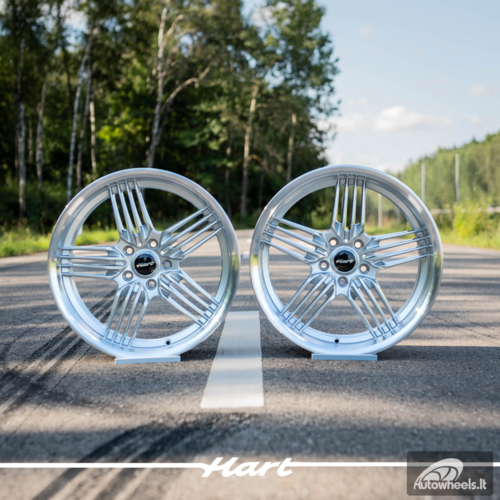 Ratlankis HART HR79 R19X10J 5X120 ET20 CB:74.1  Silver with Diamond Cut Lip