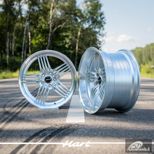 Ratlankis HART HR79 R19X10J 5X120 ET20 CB:74.1  Silver with Diamond Cut Lip