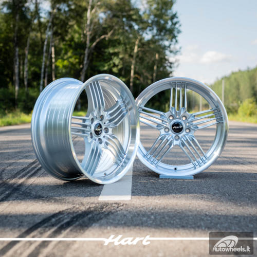 Ratlankis HART HR79 R19X10J 5X120 ET20 CB:74.1  Silver with Diamond Cut Lip