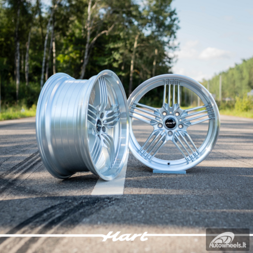 Ratlankis HART HR79 R19X10J 5X120 ET20 CB:74.1  Silver with Diamond Cut Lip