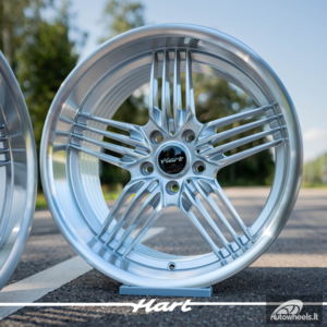 Ratlankis HART HR79 R19X10J 5X120 ET20 CB:74.1  Silver with Diamond Cut Lip