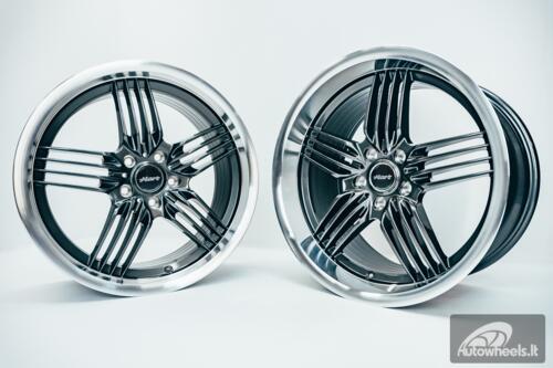 Ratlankis HART HR79 R18X10J 5X112 ET25 CB:66.56  Grey with Diamond Cut Lip