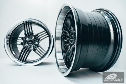 Ratlankis HART HR79 R18X10J 5X112 ET25 CB:66.56  Grey with Diamond Cut Lip