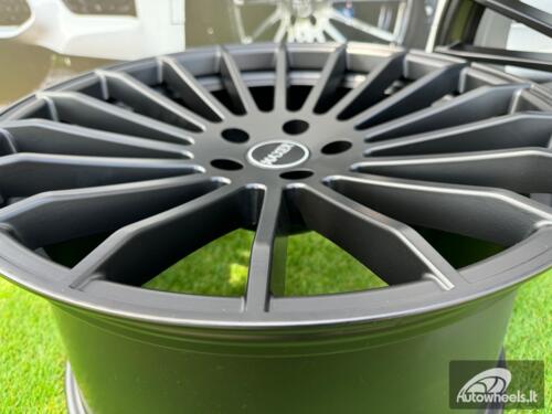 Ratlankis R20x8.5 5X120 ET 33 74.1 A1227 (HX010) Black Matt (BM) For HAXER AKC