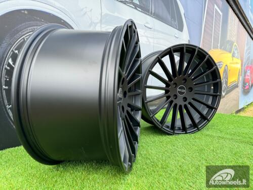 Ratlankis R20x10.5 5X120 ET 37 74.1 A1227 (HX010) Black Matt (BM) For HAXER (P+K7+P2) (Rear+Front (NEW CAP) AKC