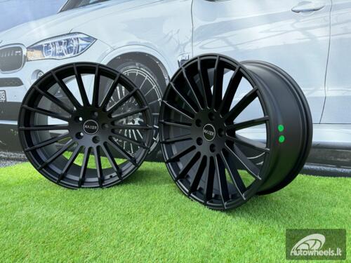 Ratlankis R20x10.5 5X120 ET 37 74.1 A1227 (HX010) Black Matt (BM) For HAXER (P+K7+P2) (Rear+Front (NEW CAP) AKC