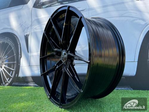Ratlankis R20x9 5X112 ET 31 66.5 HX036 (B5597) Black (BL) For HAXER (K4) AKC