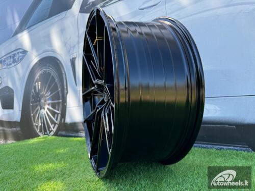 Ratlankis R20x9 5X112 ET 31 66.5 HX036 (B5597) Black (BL) For HAXER (K4) AKC