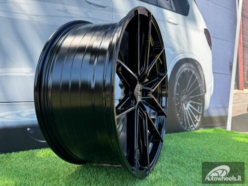 Ratlankis R20x9 5X112 ET 31 66.5 HX036 (B5597) Black (BL) For HAXER (K4) AKC