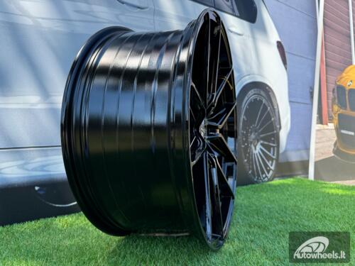 Ratlankis R20x9 5X112 ET 31 66.5 HX036 (B5597) Black (BL) For HAXER (K4) AKC