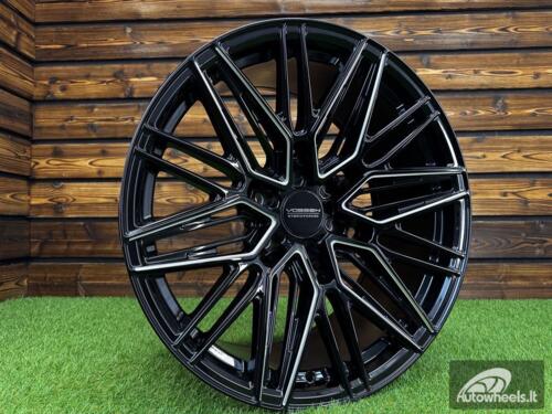 Ratlankis Vossen HF6-5 R20X9J 6x139.7 ET-12 106.1 Gloss Black with Milling