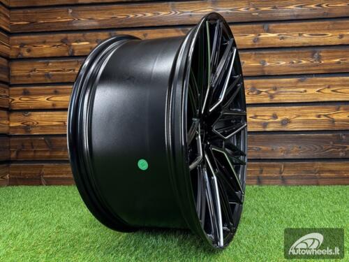 Ratlankis Vossen HF6-5 R20X9J 6x139.7 ET-12 106.1 Gloss Black with Milling