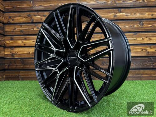 Ratlankis Vossen HF6-5 R20X9J 6x139.7 ET-12 106.1 Gloss Black with Milling