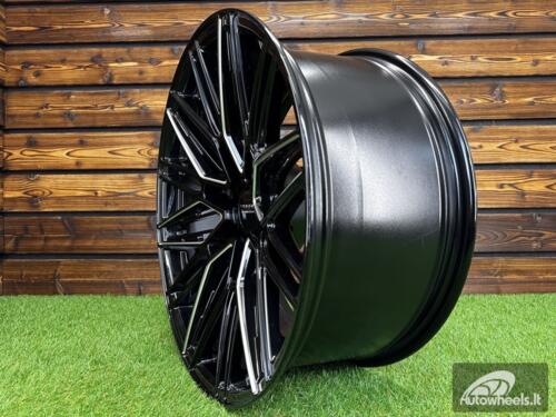 Ratlankis Vossen HF6-5 R20X9J 6x139.7 ET-12 106.1 Gloss Black with Milling