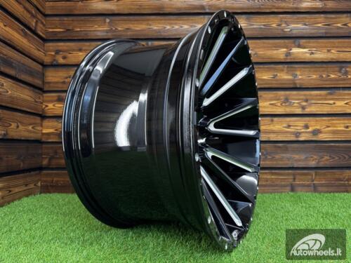 Ratlankis Offroad XR-110 R22X12J 6X139.7 ET-44 110.1 Gloss Black with Milling