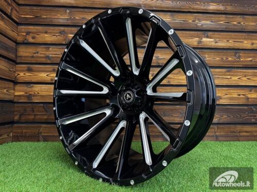 Ratlankis Offroad XR-110 R22X12J 6X139.7 ET-44 110.1 Gloss Black with Milling