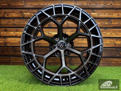 Ratlankis Fuel Offroad Charger Style R20X9.5J 6X139.7 ET-12 106.1 Gloss Black Tinted