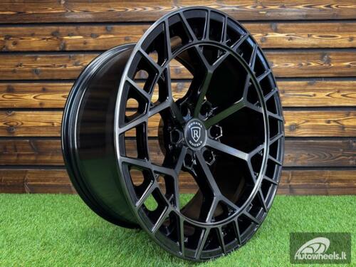 Ratlankis Fuel Offroad Charger Style R20X9.5J 6X139.7 ET-12 106.1 Gloss Black Tinted