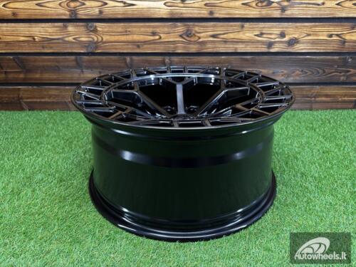 Ratlankis Fuel Offroad Charger Style R20X9.5J 6X139.7 ET-12 106.1 Gloss Black Tinted