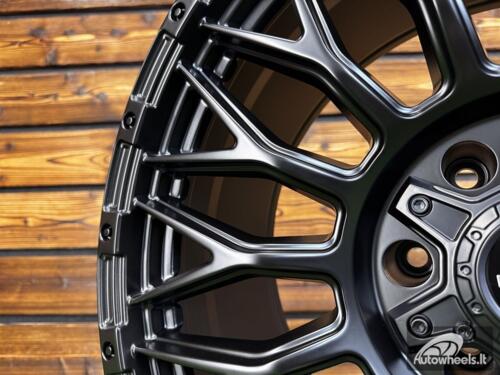 Ratlankis Vortek VRT-607 R20X9.5J 6X139.7 ET-10 110.1 Matt Black