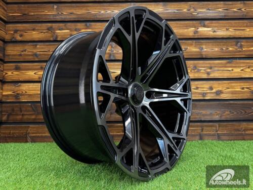 Ratlankis Fuel FC886 Hammerhead R20X9.5J 6X139.7 ET-18 93.1 Gloss Black Dark Tinted