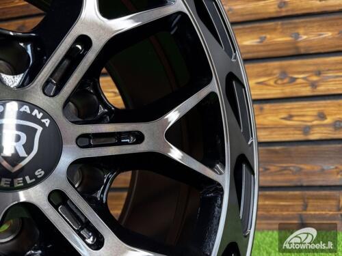 Ratlankis Rohana RFX19 R18X9J 6X139.7 ET-12 110.1 Gloss Black Tilted
