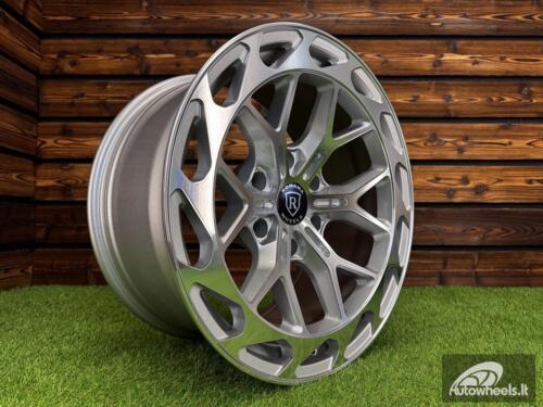 Ratlankis Rohana RFX19 R18X9J 6X139.7 ET-12 110.1 Silver with Diamond Cut