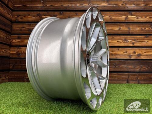 Ratlankis Rohana RFX19 R18X9J 6X139.7 ET-12 110.1 Silver with Diamond Cut