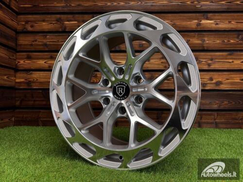 Ratlankis Rohana RFX19 R18X9J 6X139.7 ET-12 110.1 Silver with Diamond Cut